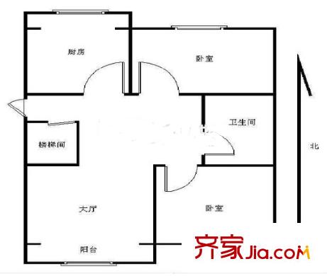 天惠苑 2室 戶型圖