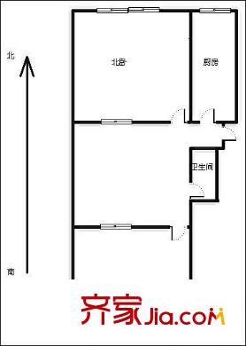圣園小區(qū) 2室 戶型圖