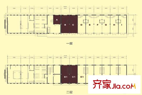 漫香林溪1號商鋪平面戶型 