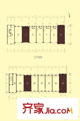 漫香林溪2號商鋪A段平面戶型 