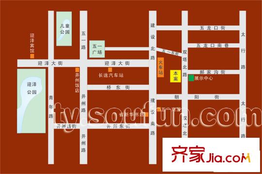 富平方米一號區(qū)位圖