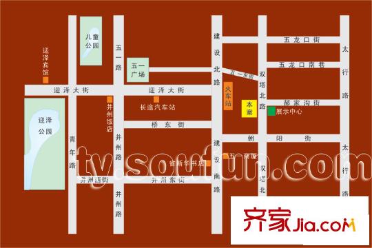 富平方米一號交通圖