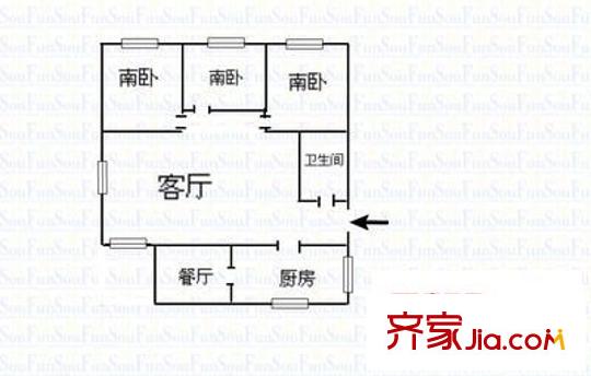 恒基小區(qū) 5室 戶型圖