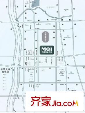 太原茂業(yè)天地區(qū)位圖