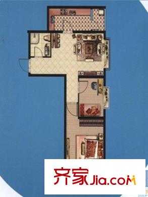 時(shí)代特區(qū)L戶型 2室2廳1衛(wèi)1廚