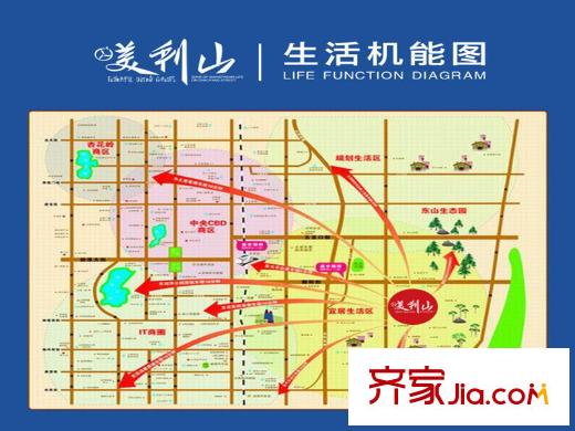 美利山區(qū)位圖