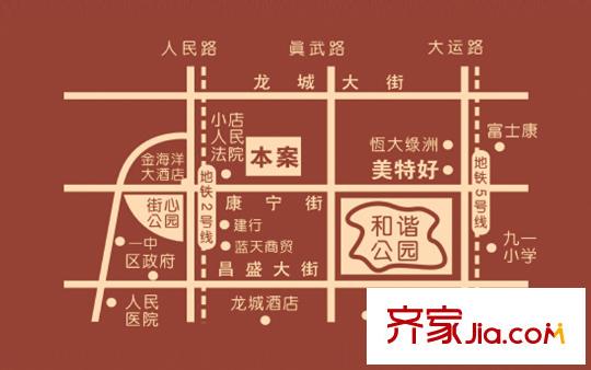 康寧美郡二期交通圖