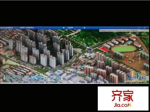 富力盈通國際公寓富力城遠(yuǎn)景三維測繪地圖（2013.6.20）