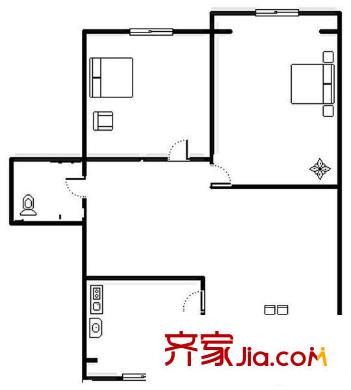 瑞豐嘉苑戶(hù)型圖2室戶(hù)型圖 2室2廳1衛(wèi)1廚