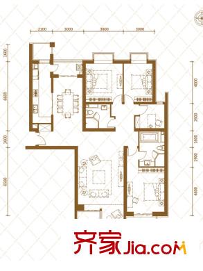 合生御龍城A戶型 4室2廳2衛(wèi)1廚