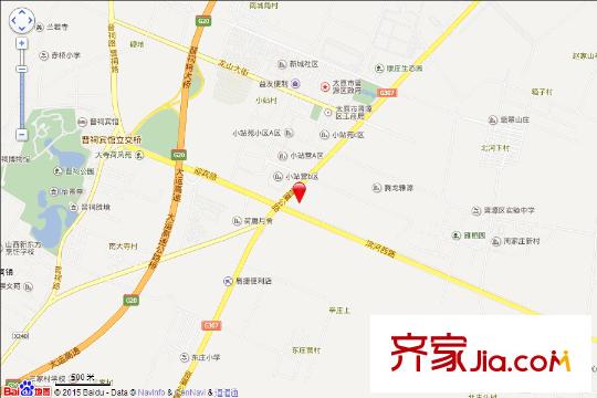 太原富力熙悅居交通圖