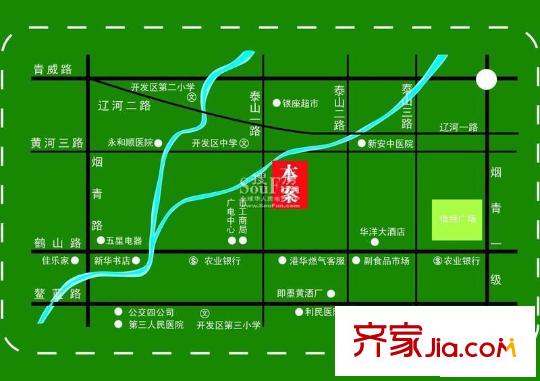 東岸瀾庭交通圖區(qū)位圖