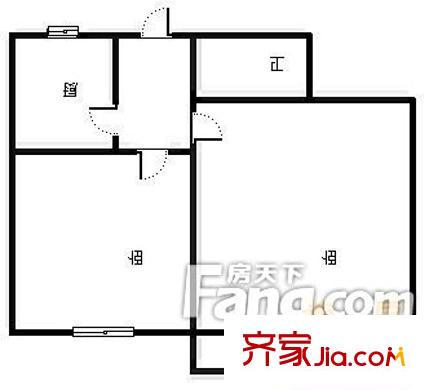 洮南路社區(qū)戶型圖2室戶型圖 2室1衛(wèi)1廚