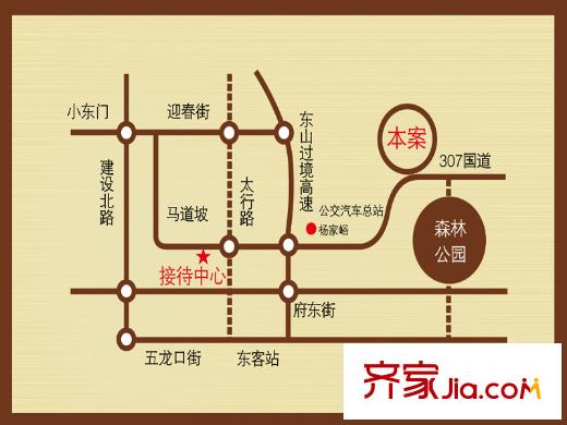 東山逸墅交通圖