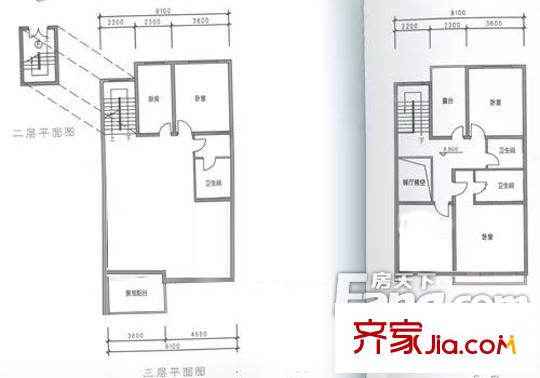 花香麗舍戶型圖平面圖 4室
