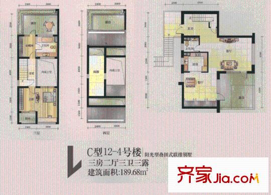 太原 飛云大院 戶型圖