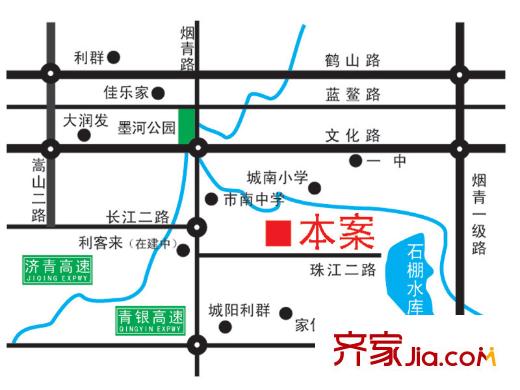 東城家園交通圖區(qū)位圖