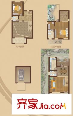 托斯卡納?溫泉藝墅戶(hù)型（1） 3室4廳3衛(wèi)1廚