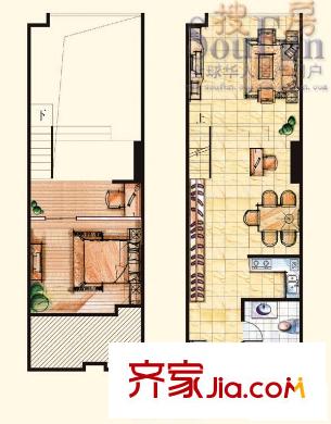 假日公寓 1室2廳1衛(wèi)1廚