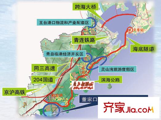 青島新疆城區(qū)位圖