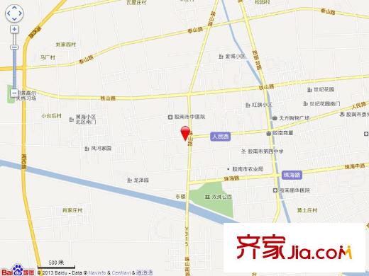 青島新疆城交通圖