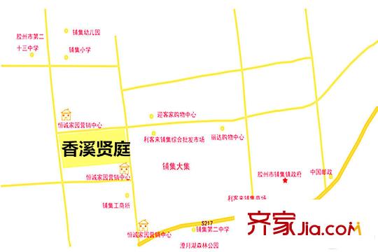 香溪賢庭交通圖