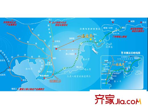 山海逸居交通圖區(qū)位圖