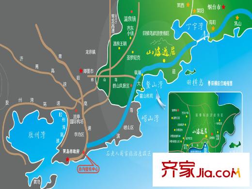 山海逸居交通圖區(qū)位圖