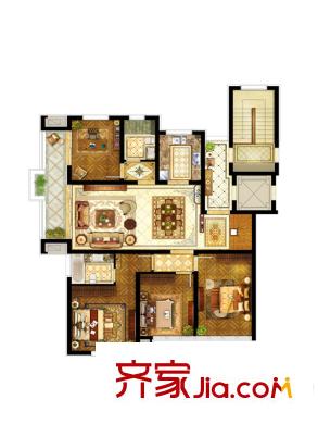 東凱涵美館2#3#4#9#10#11#C戶型 4室2廳2衛(wèi)1廚
