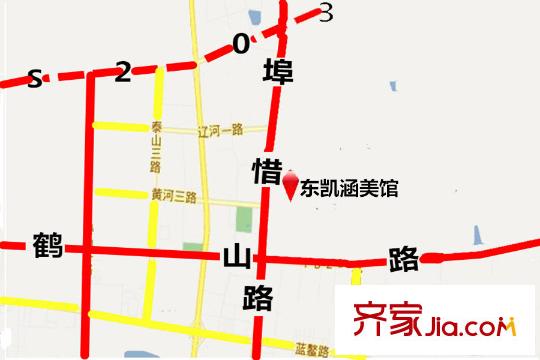 東凱涵美館交通區(qū)位圖