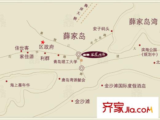 海信鳳凰金岸陽光里區(qū)位圖
