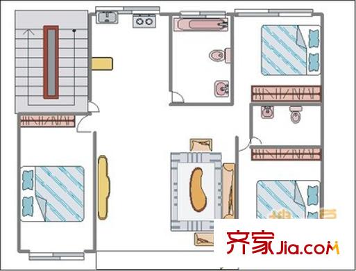 盈園廣場 4室 戶型圖