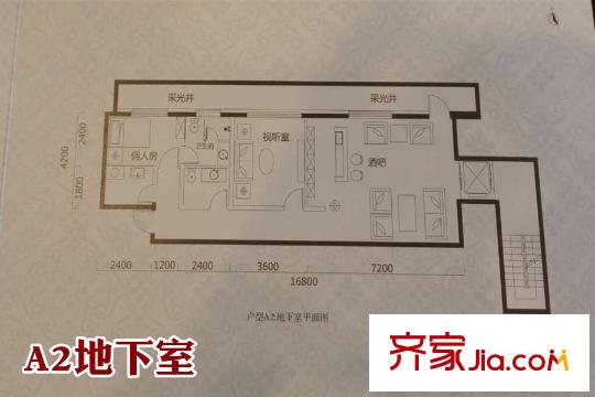 世襲領地悅廷A2戶型地下室（50-60平） 1室1廳1衛(wèi)