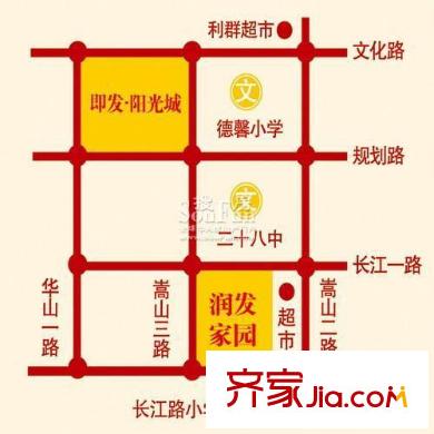 潤發(fā)家園交通圖潤發(fā)地圖