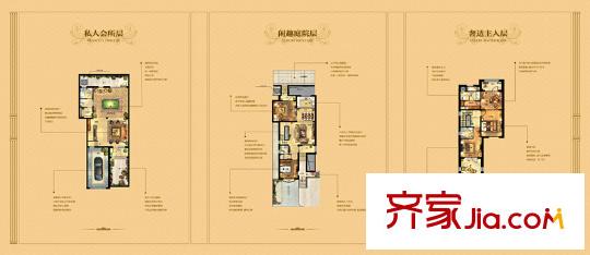 青島龍湖原山20-27號(hào)樓B戶型 5室4廳3衛(wèi)