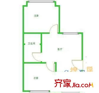 江南花園 2室 戶型圖