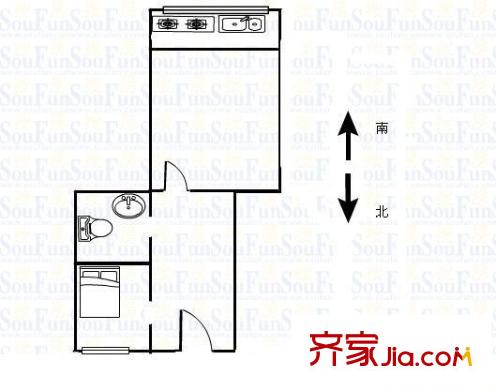 國隆新村 3室 戶型圖