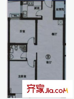 觀象山莊戶型圖標準層戶型圖 2室2廳1衛(wèi)1廚