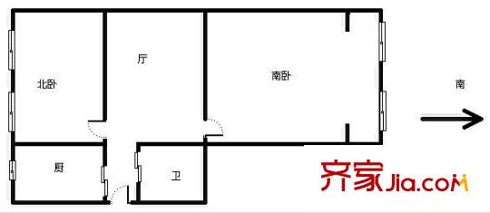 芳薈嘉苑 2室 戶型圖