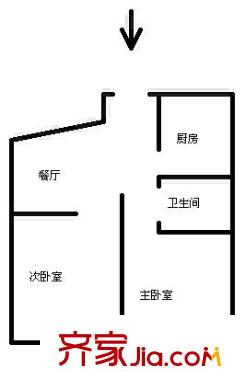 大名路小區(qū)戶型圖2室戶型圖 2室1廳1衛(wèi)1廚