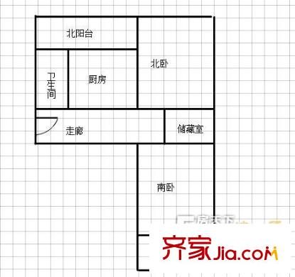 寶應路小區(qū)戶型圖2室戶型圖 2室1衛(wèi)1廚