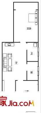 重慶南路26號小區(qū) 2室 戶型圖