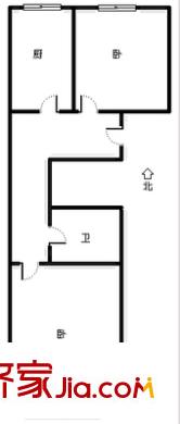 重慶南路26號小區(qū) 2室 戶型圖