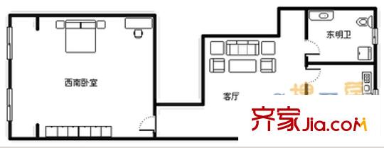 重慶南路26號小區(qū) 1室1廳 40平