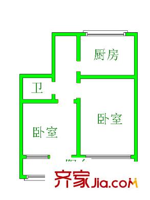 宜昌路小區(qū)戶型圖2室戶型圖 2室1衛(wèi)1廚