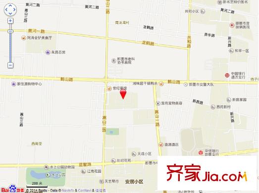 世紀(jì)花苑交通圖