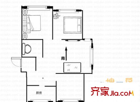 亞麥花園 3室 戶型圖