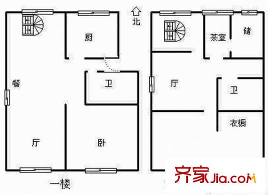 亞麥花園 3室 戶型圖