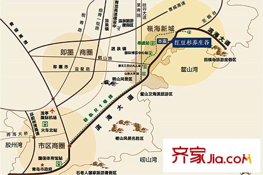 紅豆杉養(yǎng)生谷交通圖
