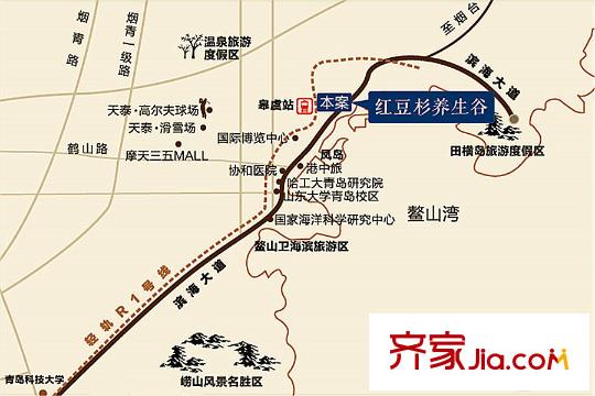 紅豆杉養(yǎng)生谷交通圖